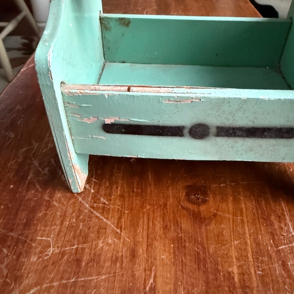 Vintage Wooden Sewing Caddy with Duck Design - Picture 7 of 13